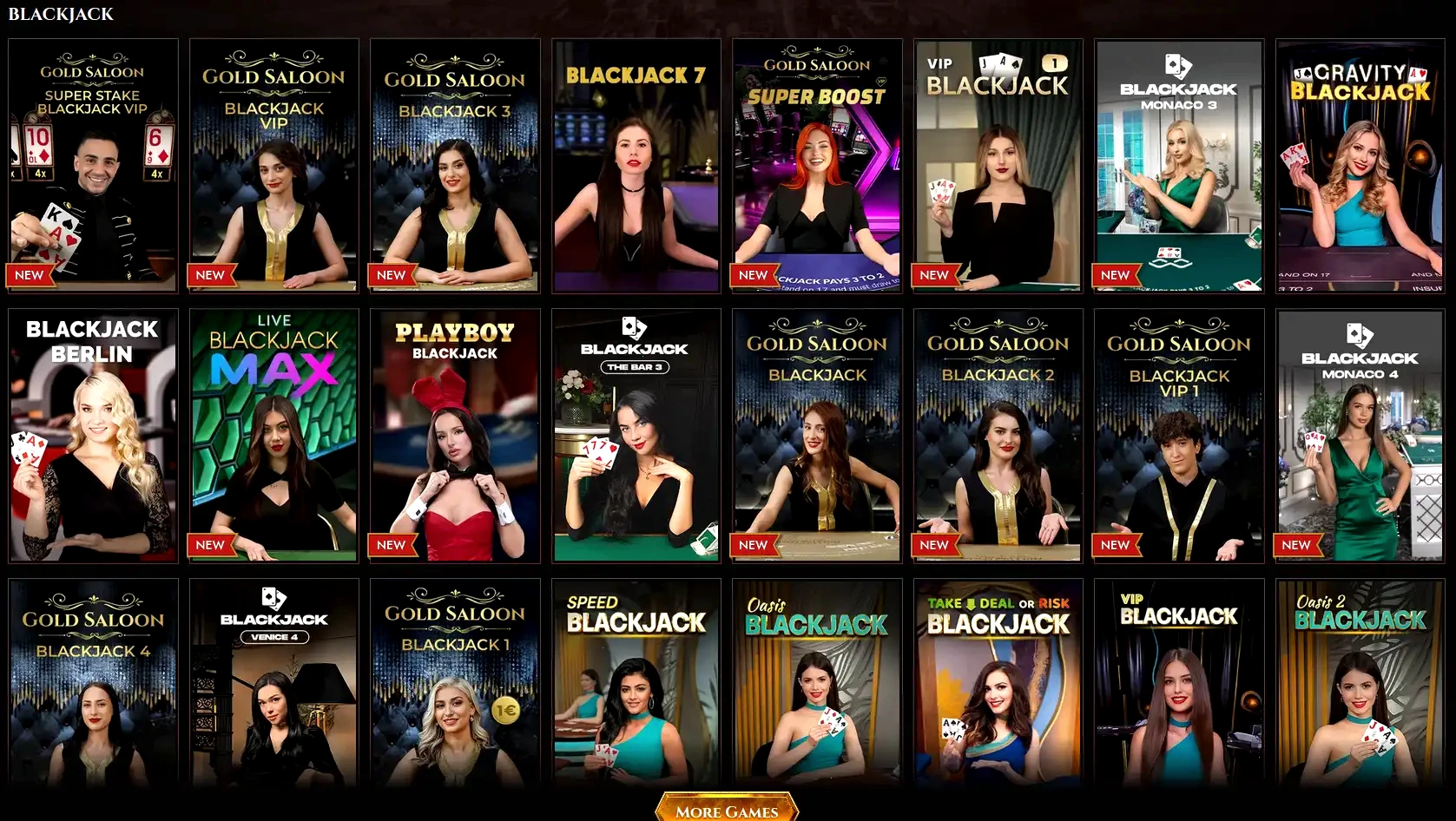 Zodiac Casino Spielübersicht